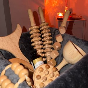 108 Accessoires en bois utilisés pour la madérothérapie